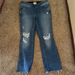 M jeans by a Reese’s Women's Distressed Blue Jeans